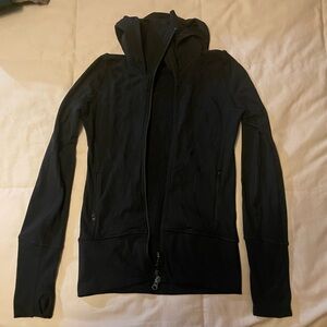 Lululemon Black Hooded Zip Jacket